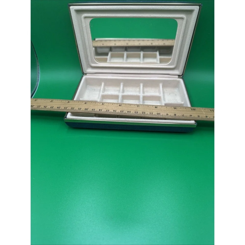 Vintage Blue Satin Jewelry Case  MCM